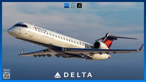 Delta Connection Livery Pack | Aerosoft CRJ 550 & 700 V2 | 4K thumbnail 6