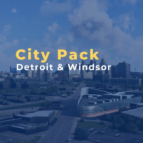 Detroit Michigan & Windsor Ontario City Pack