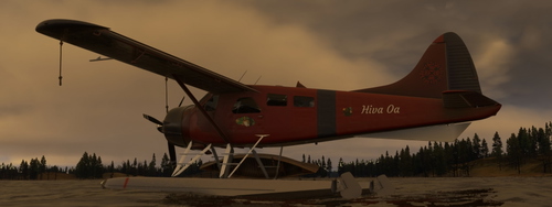 DHC2 Beaver red  "Hiva Oa" (ONLY for MSFS2024)