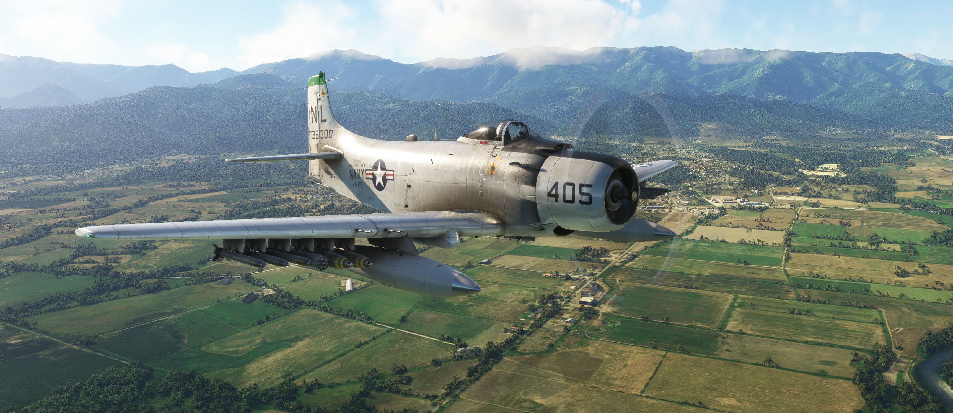 Douglas A-1 Skyraider  VA-25 NL-405 - Image 1