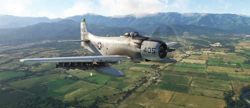 Douglas A-1 Skyraider  VA-25 NL-405