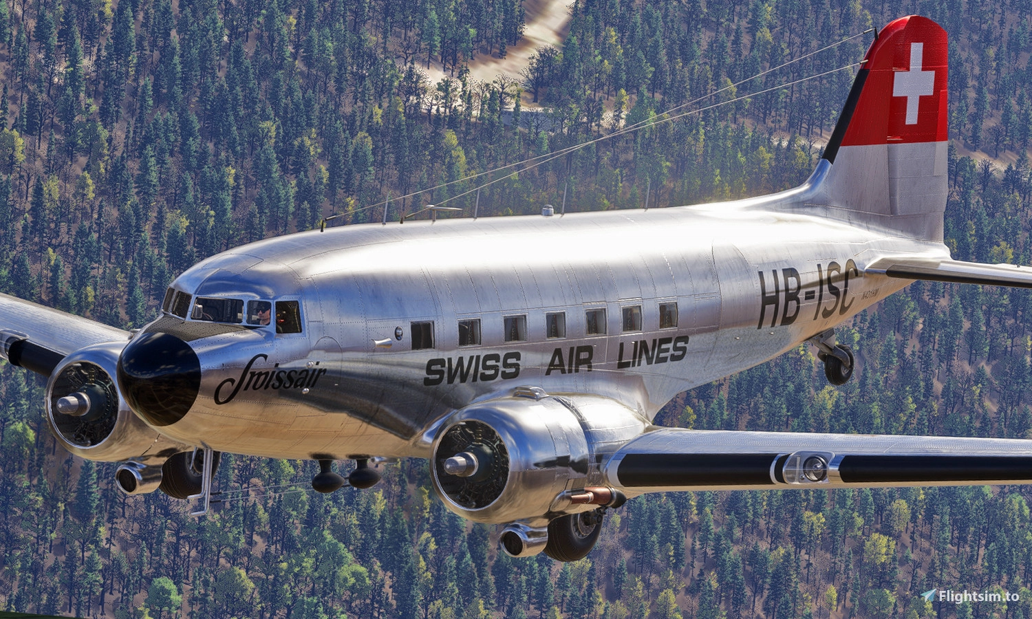 Douglas DC-3 - Swissair - Image 1