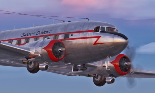 Douglas DC-3 - Viacao Aerea Santos Dumont