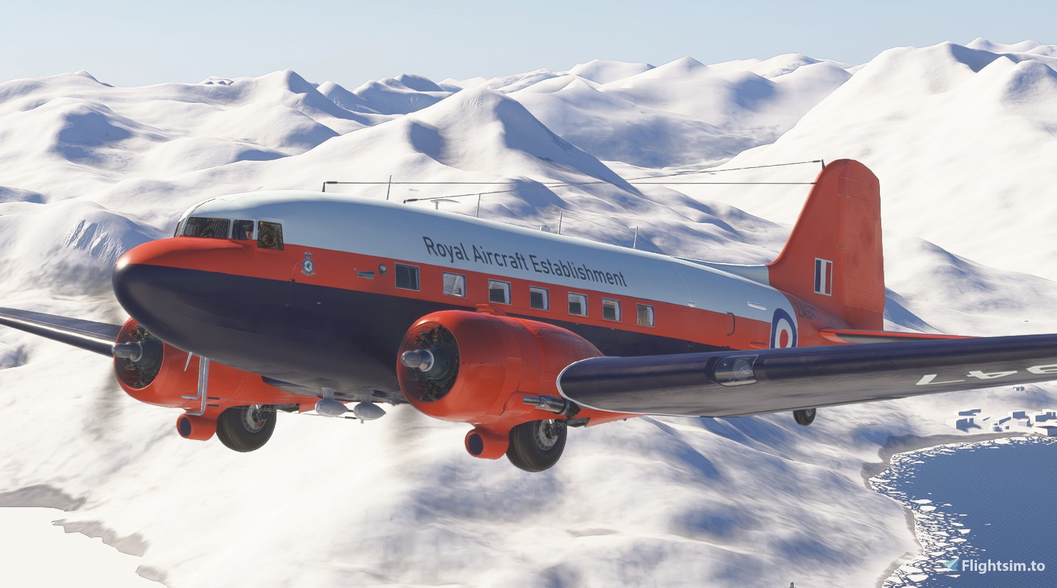 Douglas DC3 RAF Royal Airforce Establishment - Aircraft Liveries 