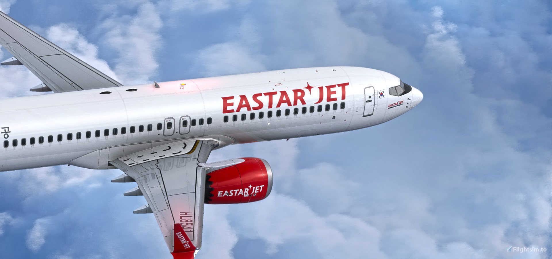 Eastar Jet B737 MAX HL8241 & HL8244 Livery Pack (with Cabin) for