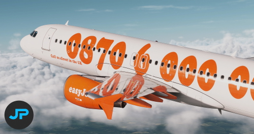 easyJet A320 - Retro Livery - w/ Cabin 