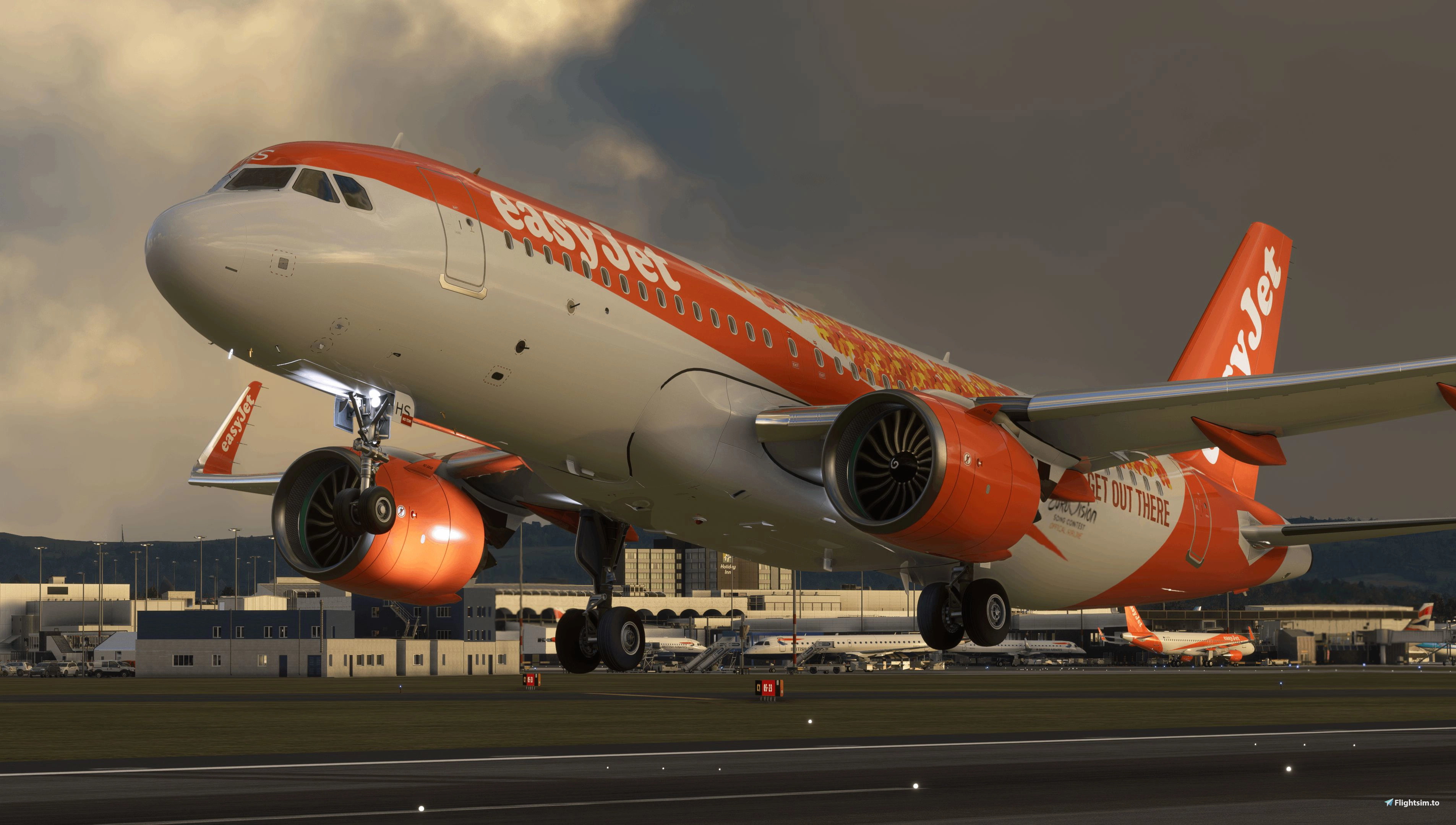 EasyJet Eurovision 2025 FBW A32NX | G-UZHS 8K - Image 1