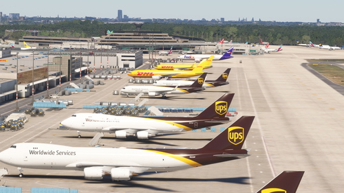 EDDK Cologne - FSLTL Static Aircraft (Aerosoft)
