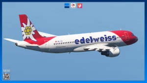 Edelweiss A320 HB-JJL, HB-JJK | NC Scheme  | Custom cabin | Fenix A320 thumbnail 2