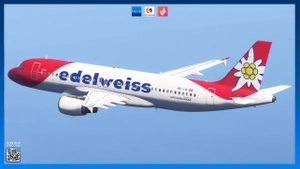 Edelweiss A320 HB-JJL, HB-JJK | NC Scheme  | Custom cabin | Fenix A320 thumbnail 3