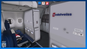 Edelweiss A320 HB-JJL, HB-JJK | NC Scheme  | Custom cabin | Fenix A320 thumbnail 8