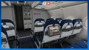 Edelweiss A320 HB-JJL, HB-JJK | NC Scheme  | Custom cabin | Fenix A320 thumbnail 9