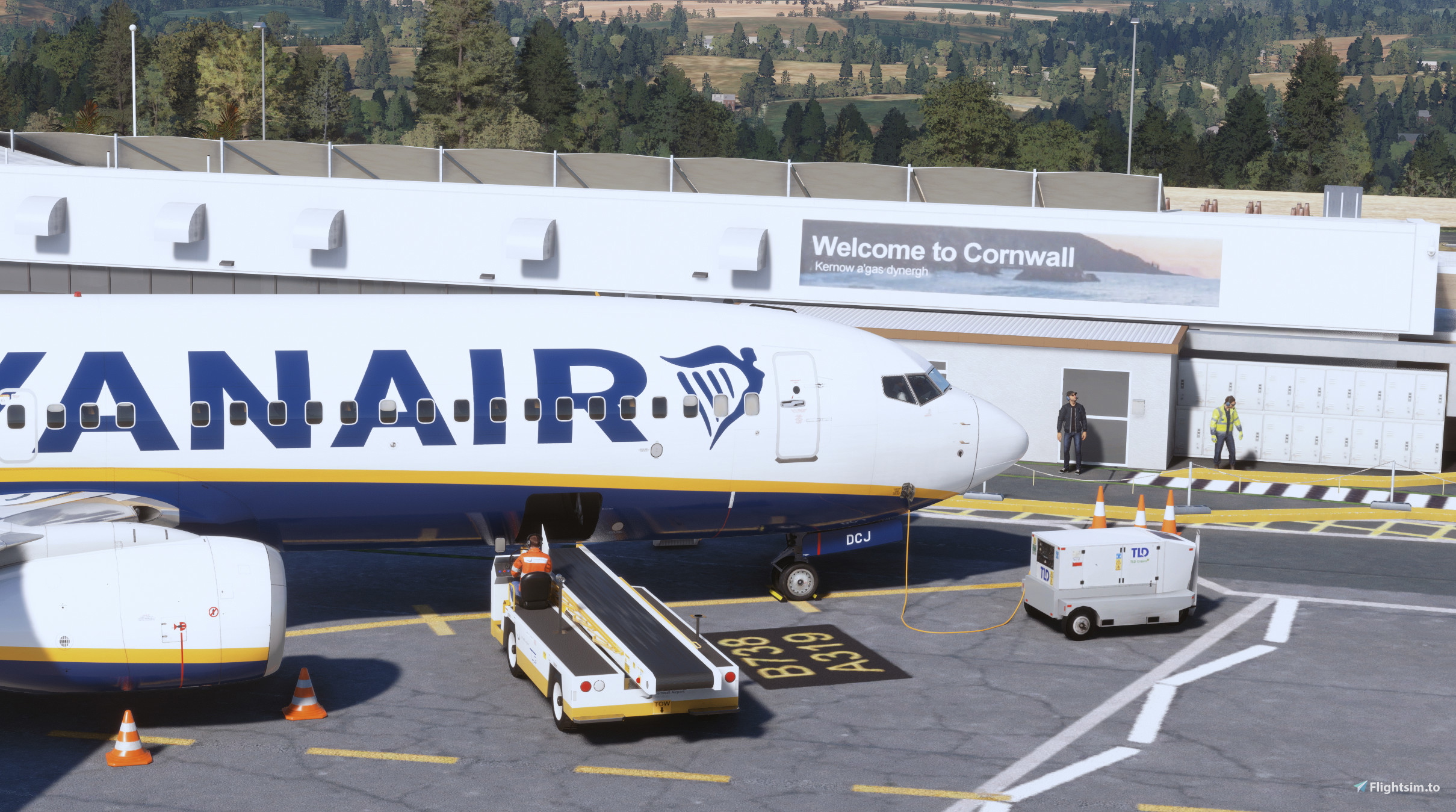 EGHQ, Cornwall Airport Newquay, RAF St Mawgan | GSX Profile (UK2000 Scenery) - Image 1