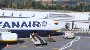 EGHQ,  Cornwall Airport Newquay, RAF St Mawgan | GSX Profile (UK2000 Scenery)  thumbnail 1