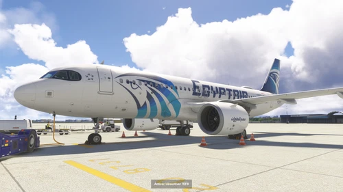 Egyptair SU-GFQ livery for Inibuilds A320NEO MSFS2024 (with cabin)
