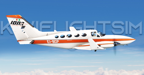 EI-BGP | IONA National Airways  | FlySimWare C414 Chancellor [4K]