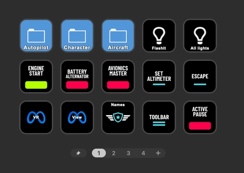 Elgato Stream Deck Profile MSFS 2024 for  standard 15 keys