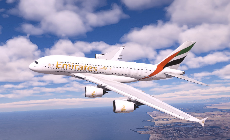 Emirates A380-800 A6-EEP Dubai 2020 Expo [Dirty version][8K