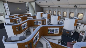 Emirates [A6-EML] w/Cabin PMDG B777-200ER thumbnail 8