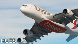 Emirates A6-EVG | FBW A380X | 8K & 4K thumbnail 3