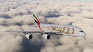 Emirates A6-EVQ "Year of the Fiftieth" | FBW A380X thumbnail 2