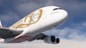 Emirates A6-EVQ "Year of the Fiftieth" | FBW A380X thumbnail 5