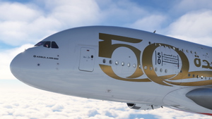 Emirates A6-EVQ "Year of the Fiftieth" | FBW A380X thumbnail 6