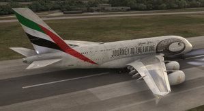 Emirates Journey to the Future | A6-EVK | FBW A380X thumbnail 2