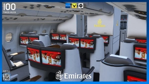 Emirates Pack w/3D Cabin | A330-200 inibuilds/microsoft [8K] thumbnail 7