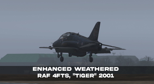 ENHANCED WEATHERED RAF  4FTS  "TIGER" 2001 Solo Display