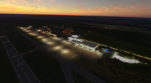 Enhancement for payware Siberian Scenery Development Krasnoyarsk Emelyanovo (UNKL) Airport