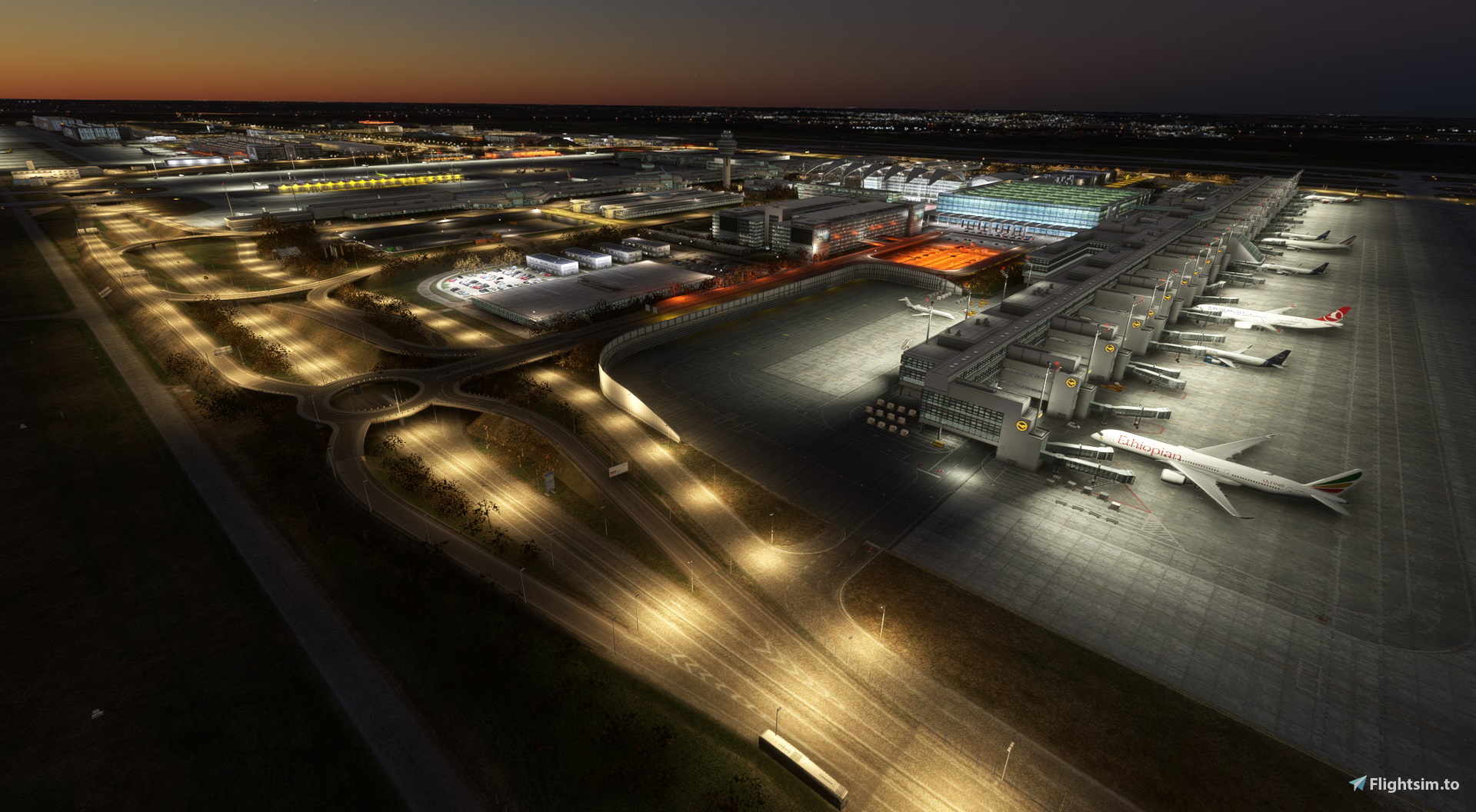 Enhancement for SimWings' Munich J.Strauss Airport (EDDM) - Image 1