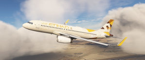 Etihad Airways  A6-EJA  (Sharklet) IAE | 8K & 4K | w / Cabin | Fenixsim A320 thumbnail 5