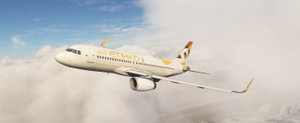 Etihad Airways  A6-EJA  (Sharklet) IAE | 8K & 4K | w / Cabin | Fenixsim A320 thumbnail 6