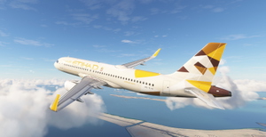 Etihad Airways  A6-EJA  (Sharklet) IAE | 8K & 4K | w / Cabin | Fenixsim A320 thumbnail 8