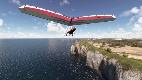 Etretat Hang Gliding Site, Seine Maritime, France