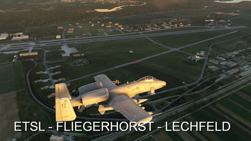 ETSL Millitary Airfield Lechfeld  Germany -Fliegerhorst Lechfeld Full Airport