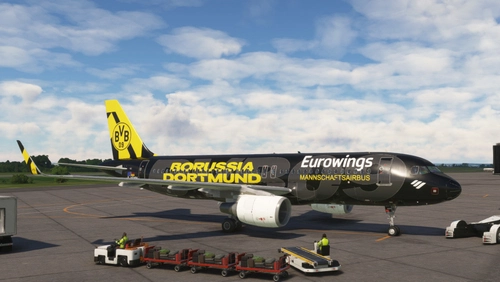 Eurowings / Borussia Dortmund livery for LatinVFR A320