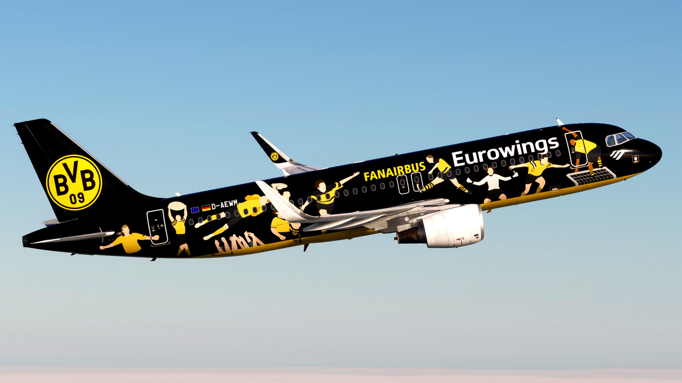 Maquette métal A320 Eurowings BVB Fanairbus - 1/200e