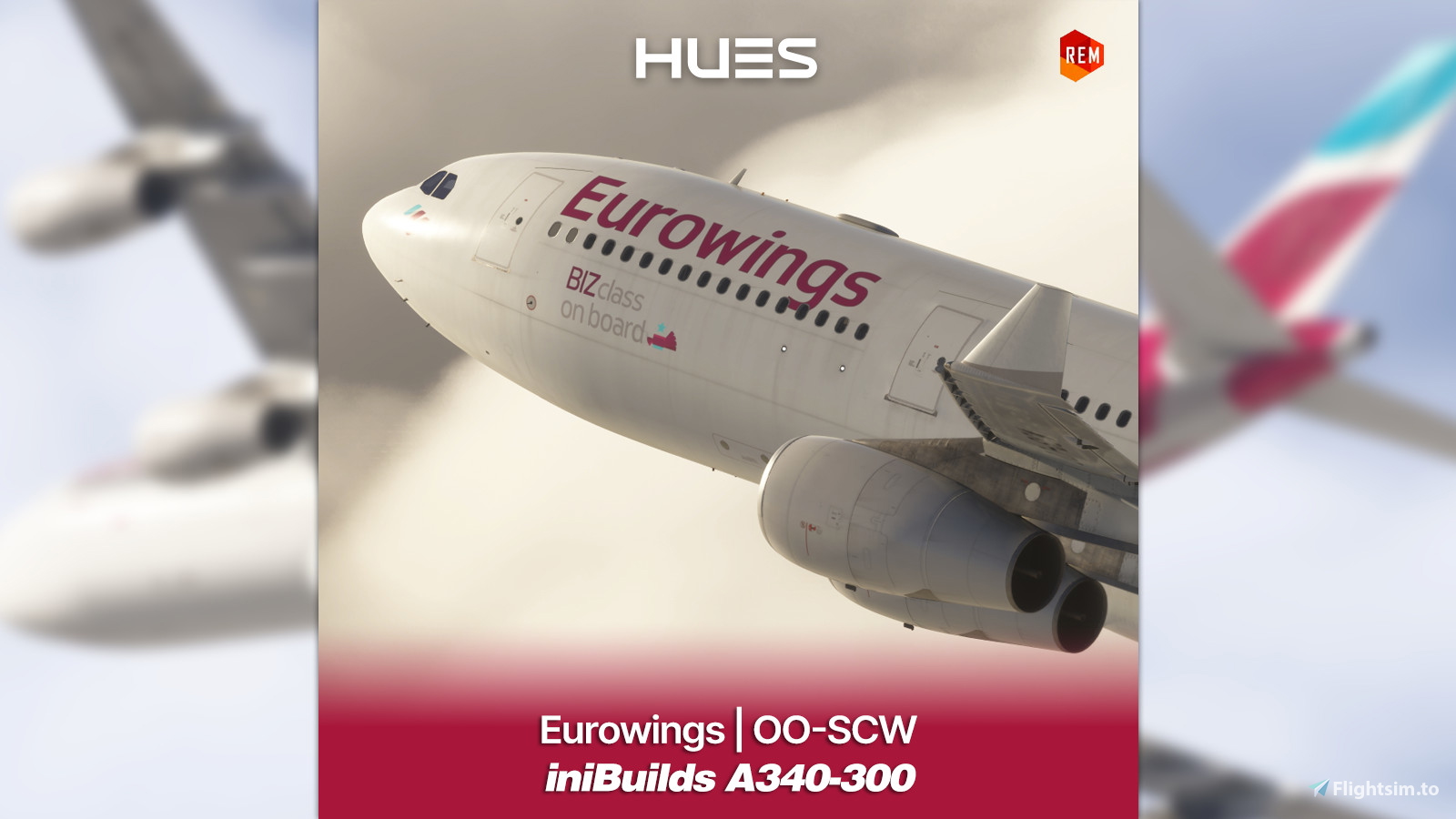 Eurowings OO-SCW | iniBuilds A340-300 - Image 1