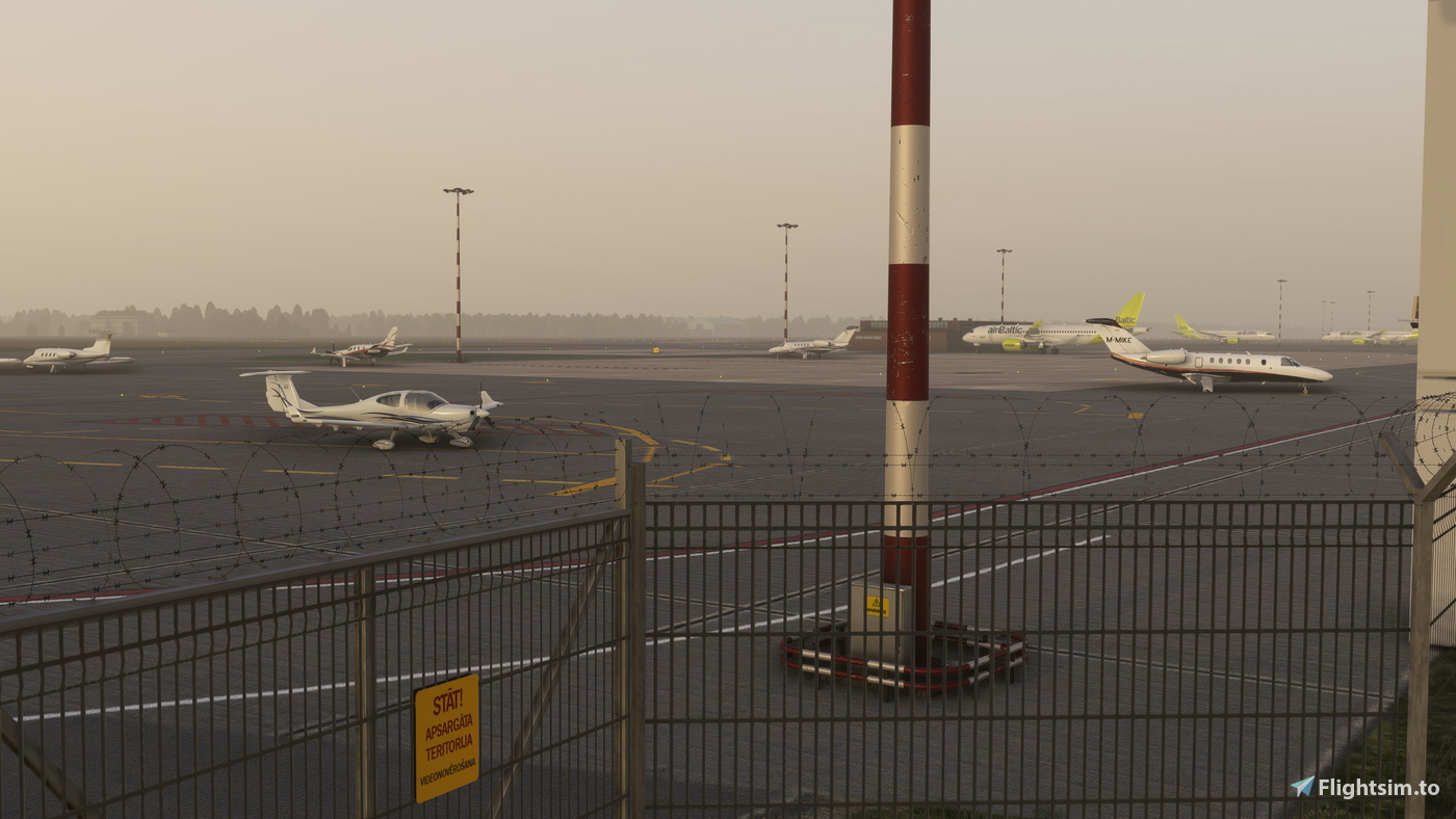 EVRA Riga static aircraft for Lisium scenery のために Microsoft Flight ...