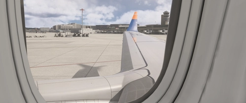 Exterior views (wing views) for Asobo B 737 Max 8