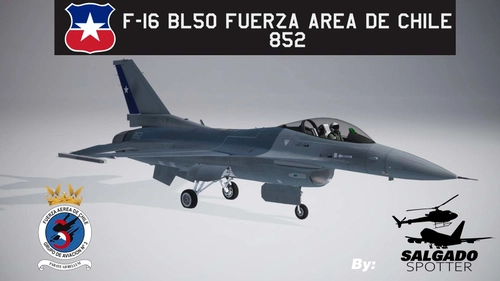 F-16 Fuerza aerea de Chile 852 high vis.