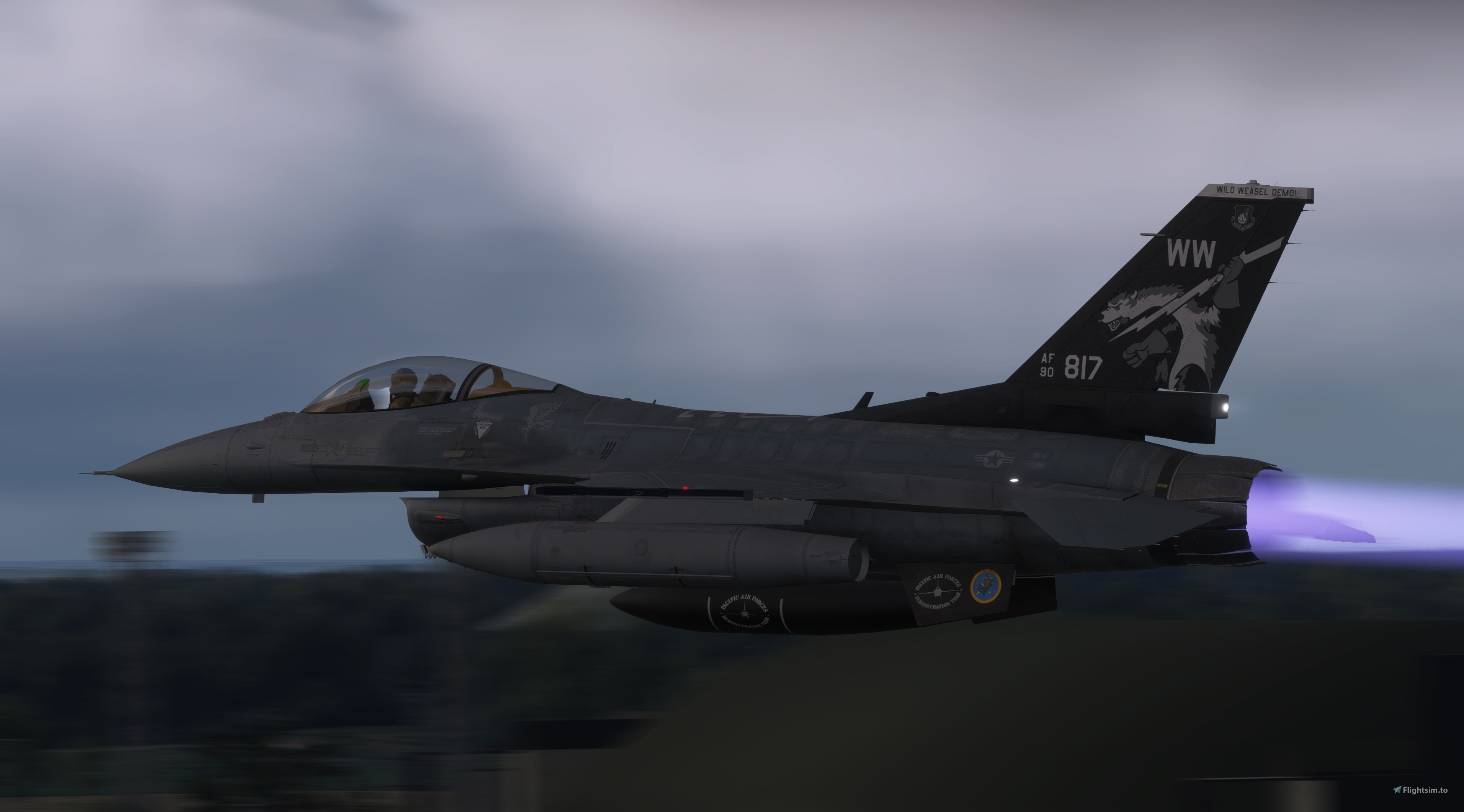 F-16 ファルコン デモチーム DEMO TEAM Wild Weasel USAF's Wild Weasel Demonstration Team