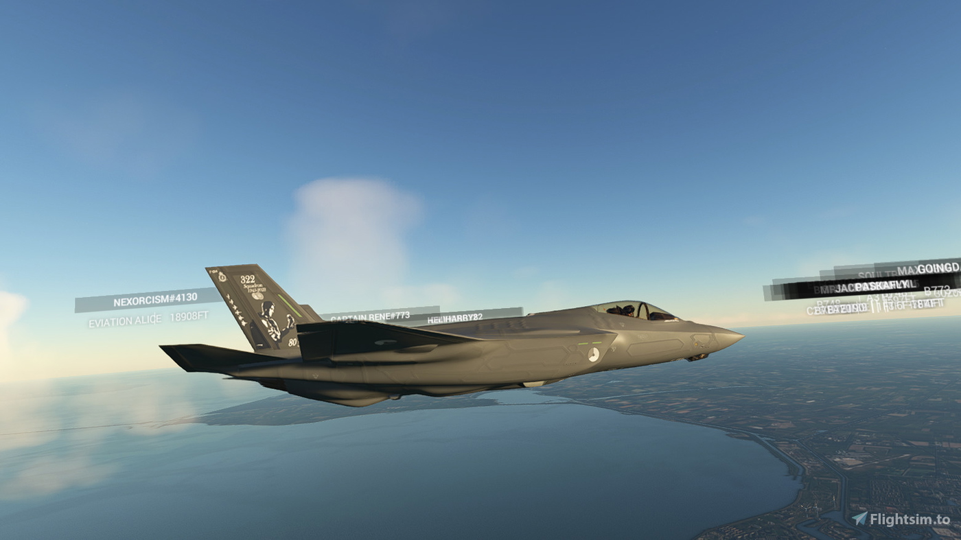 F35a Koninklijke Luchtmacht F-014 80 years Polly para Microsoft Flight ...