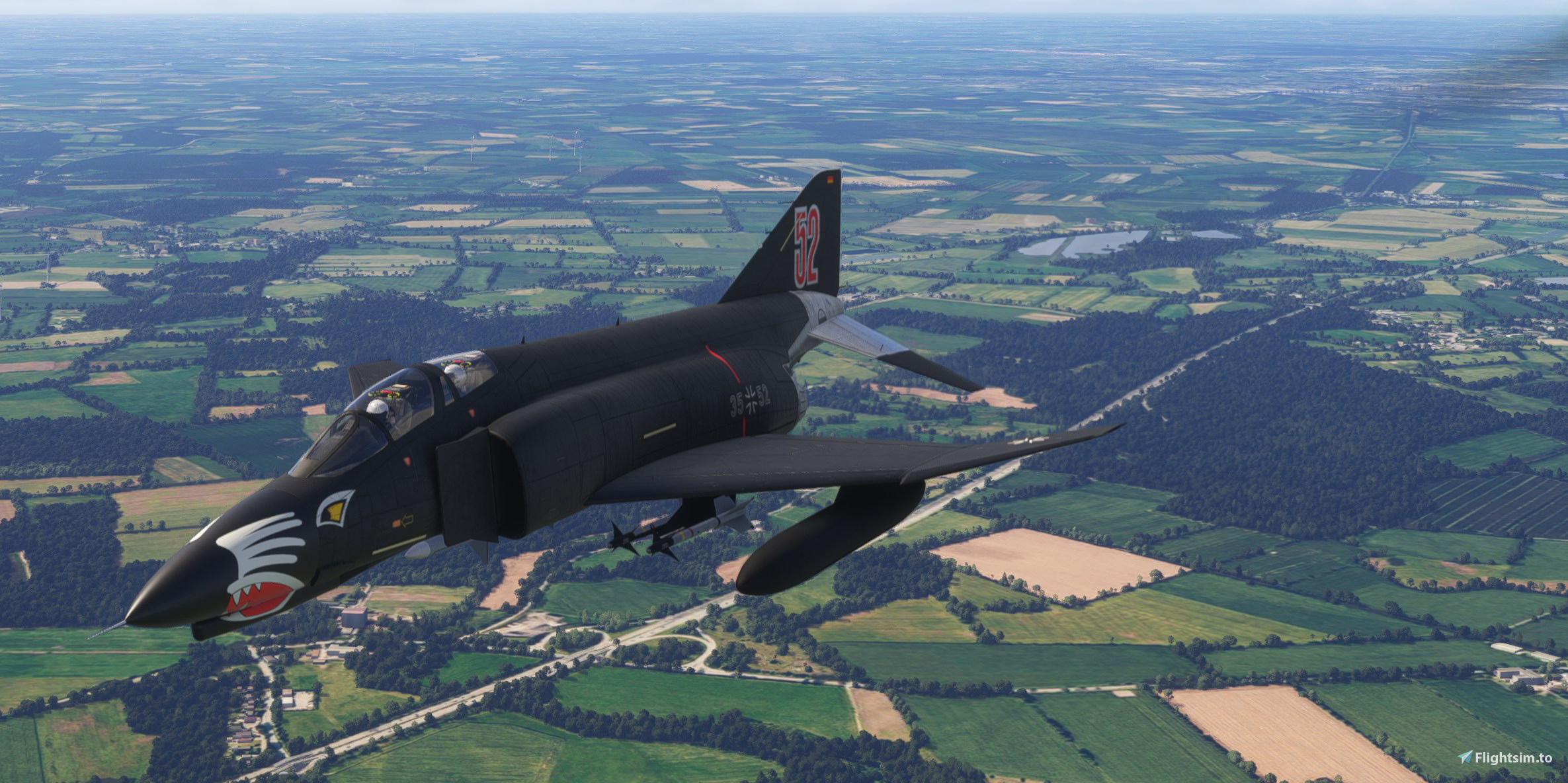 F-4 Phantom 35+52 - Black Panther - Aircraft Liveries for MSFS