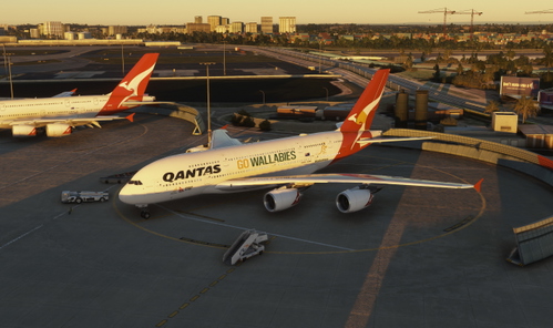 FBW A380 | Qantas "Go Wallabies"  VH-OQH | 8K