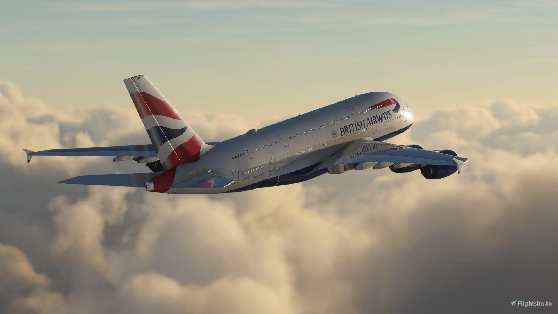 FBW A380 British Airways G-XLEA 8K & 4K - Image 1