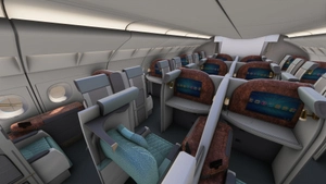 FBW A380 Korean Air HL7628 – New Livery [w/Cabin]  (GP7200 / PW Engine) thumbnail 12