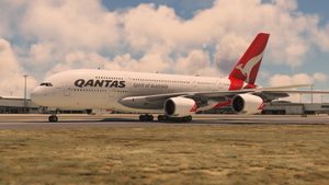 FBW A380 Qantas Airways 2007 VH-OQI 8K & 4K thumbnail 3
